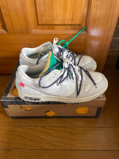 Off-White × Nike Dunk Low "Sail/Neutral Grey/Gridiron"