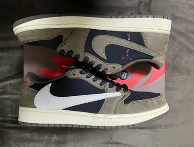 Travis Scott × Nike Air Jordan 1 Low OG SP-T "Black/Dark Mocha"