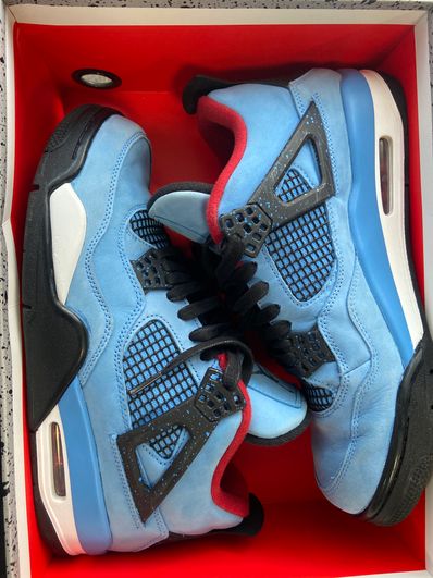 Travis Scott × Nike Air Jordan 4 Retro Cactus Jack "University Blue"