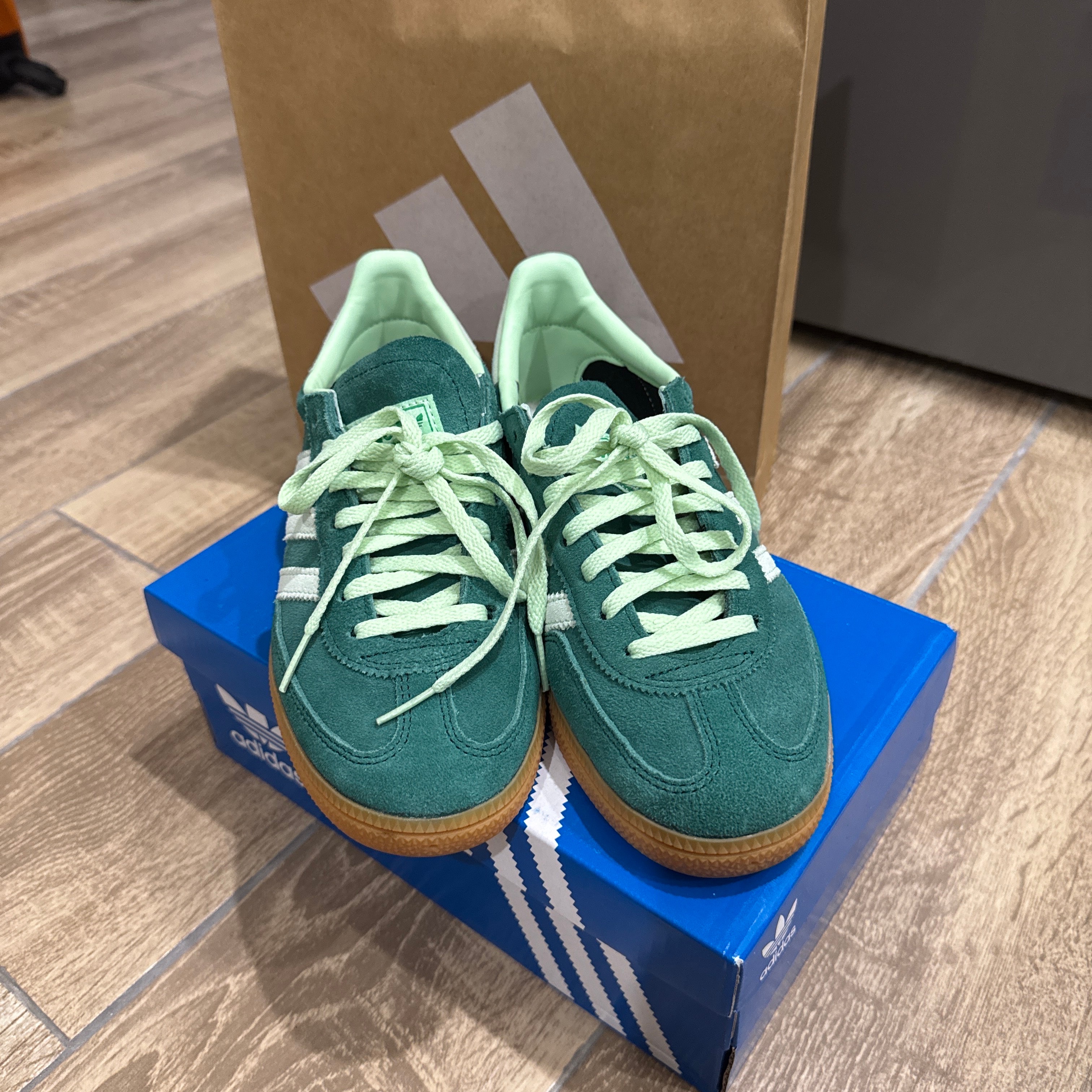 adidas Women's Handball Spezial "College Green/Semi Green Spark/Gum"