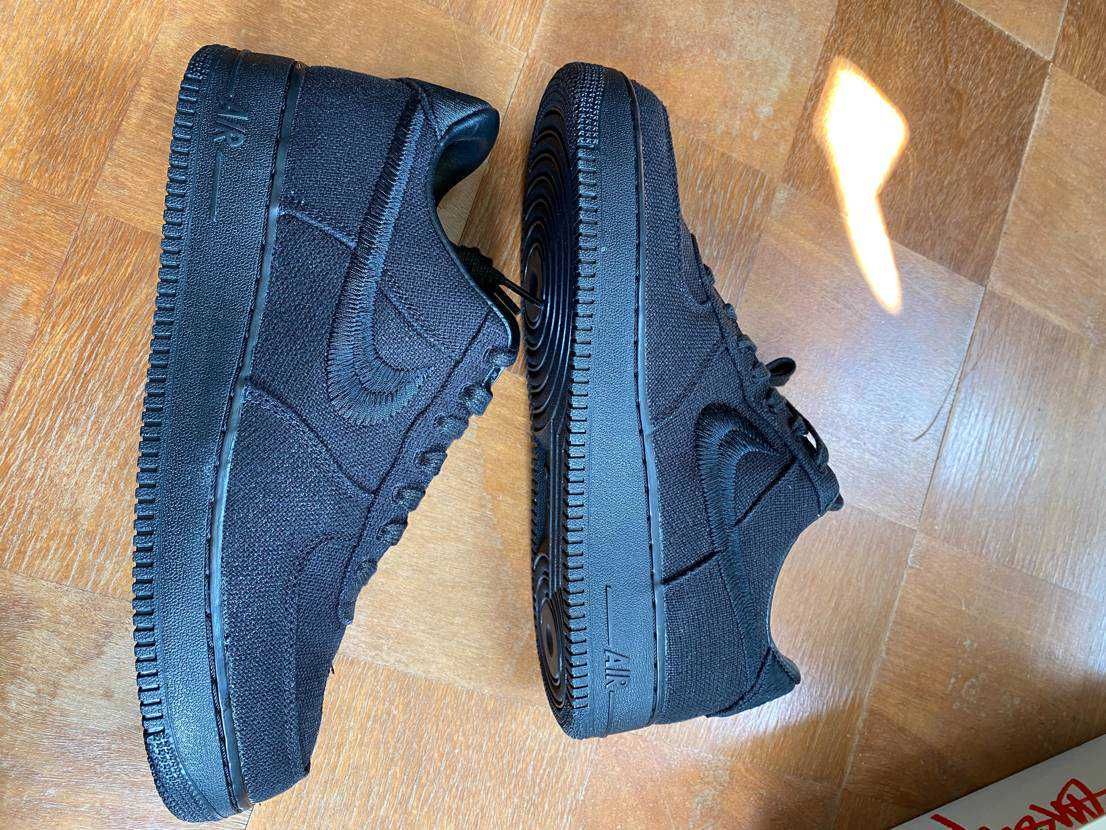 Stussy × Nike Air Force 1 Low "Triple Black"