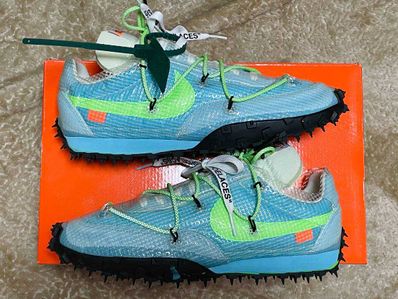 Off-White × Nike Women's Waffle Racer "Vivid Sky"