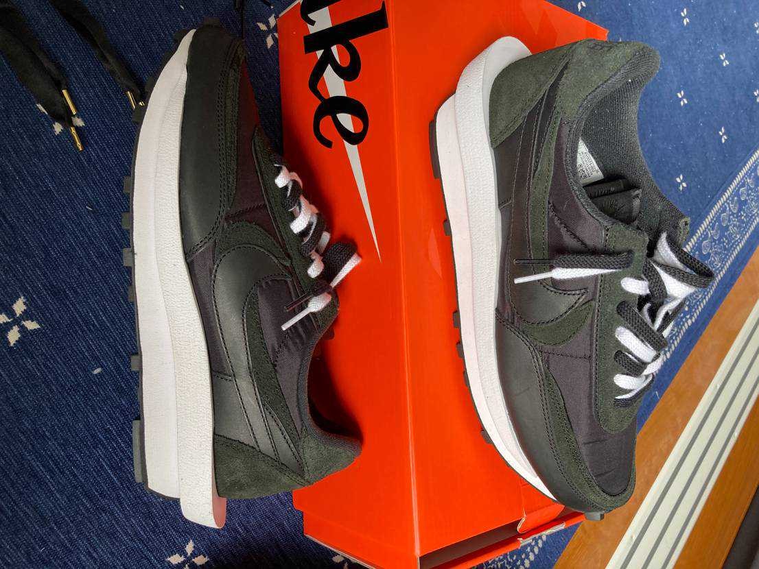 sacai × Nike LDV Waffle "Triple Black"