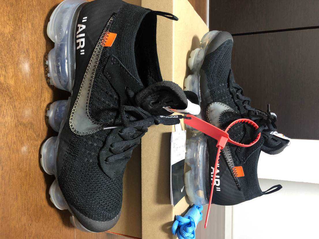 Off-White × Nike Air Vapormax "Black/Total Orange/Clear"