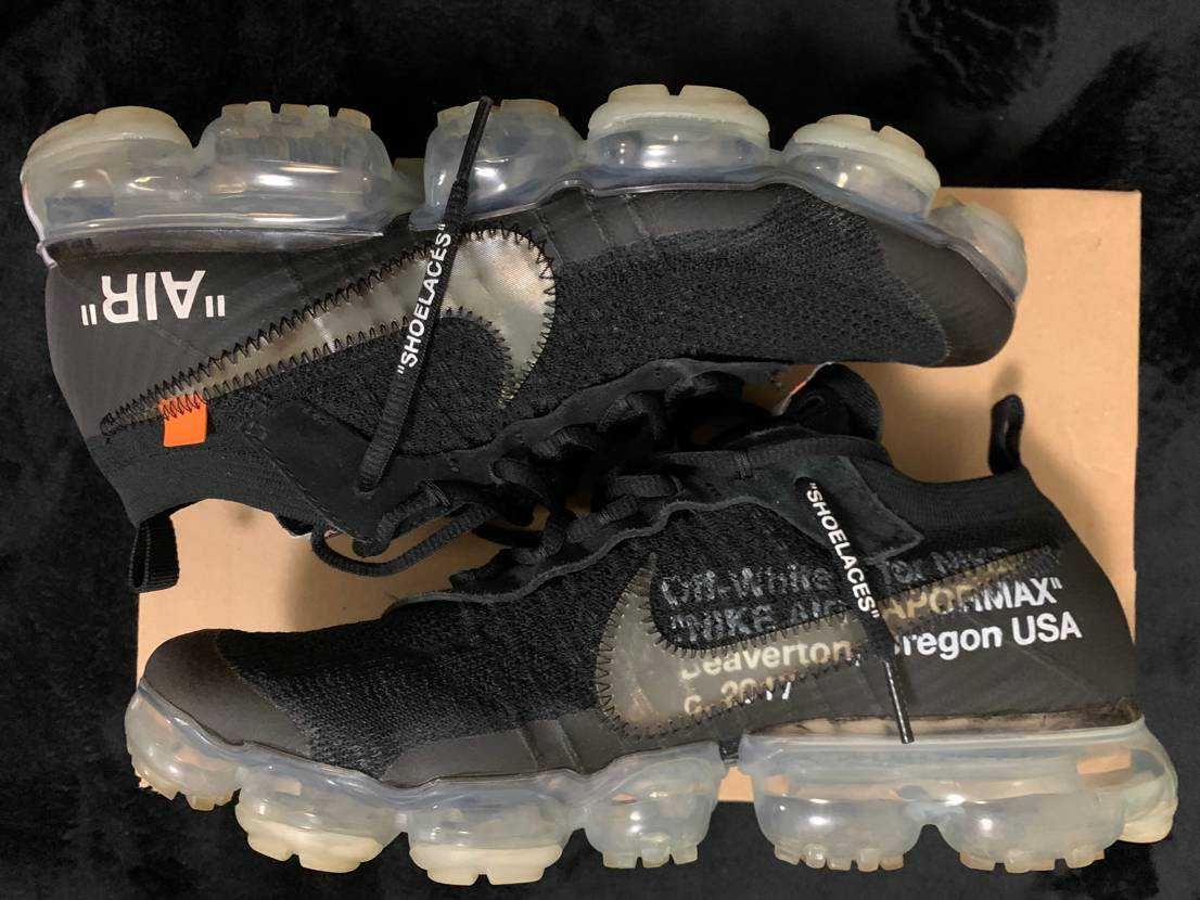 Off-White × Nike Air Vapormax "Black/Total Orange/Clear"
