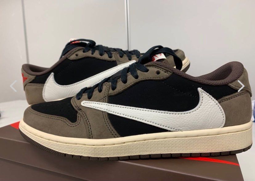 Travis Scott × Nike Air Jordan 1 Low OG SP-T "Black/Dark Mocha"