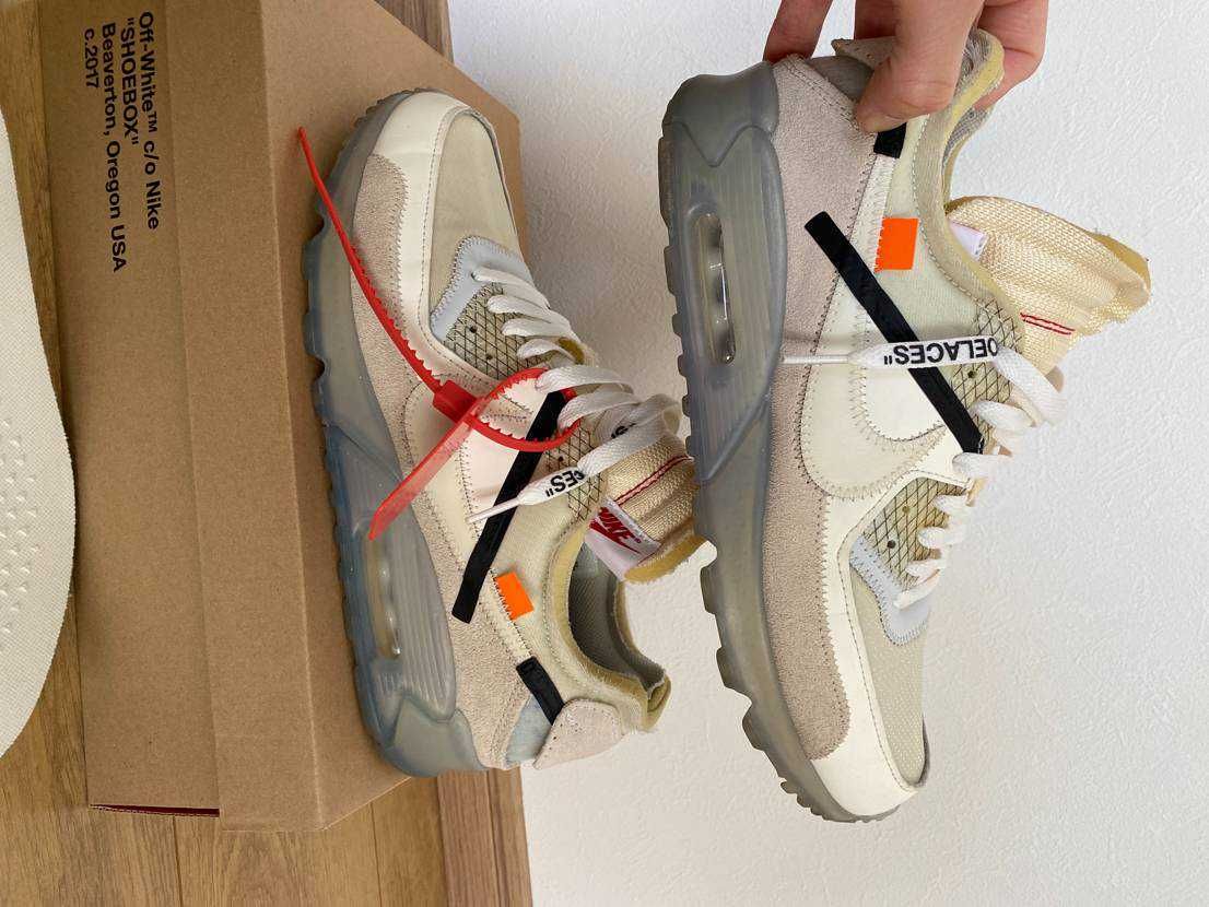 Off-White × Nike Air Max 90 "The 10/Sail"