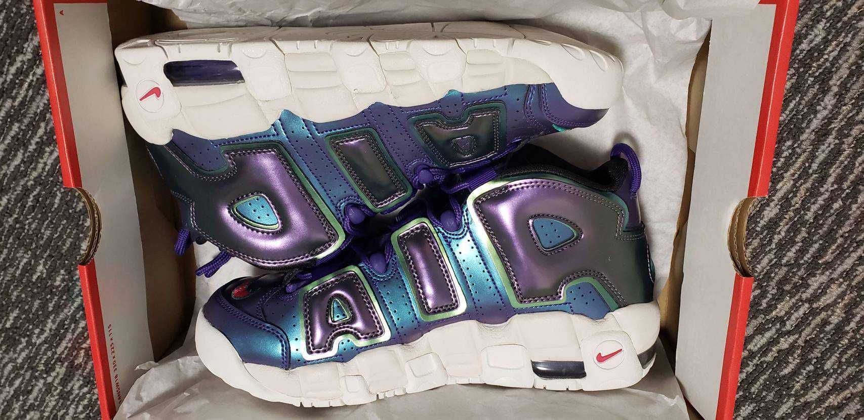 NIKE AIR MORE UPTEMPO "IRIDECENT PURPLE"
