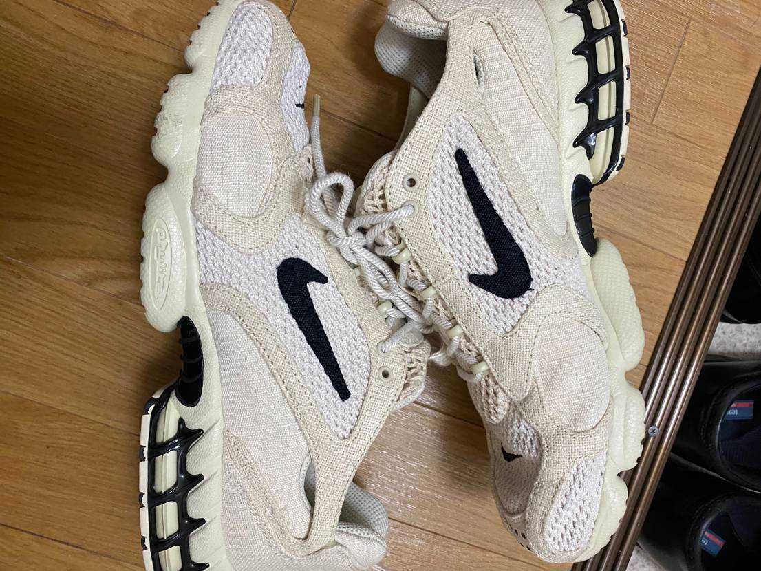 Stussy × Nike Air Zoom Spiridon CG 2 "Fossil/Black"