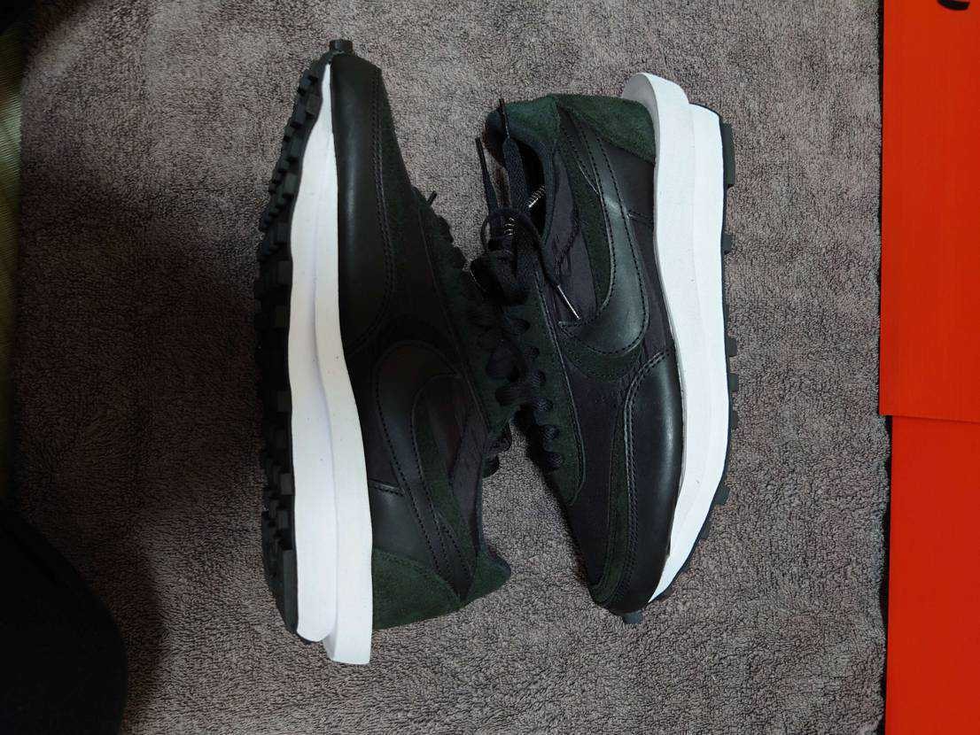 sacai × Nike LDV Waffle "Triple Black"