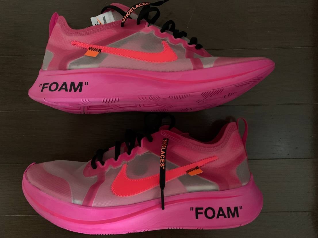 Off-White × Nike Zoom Fly "Pink"
