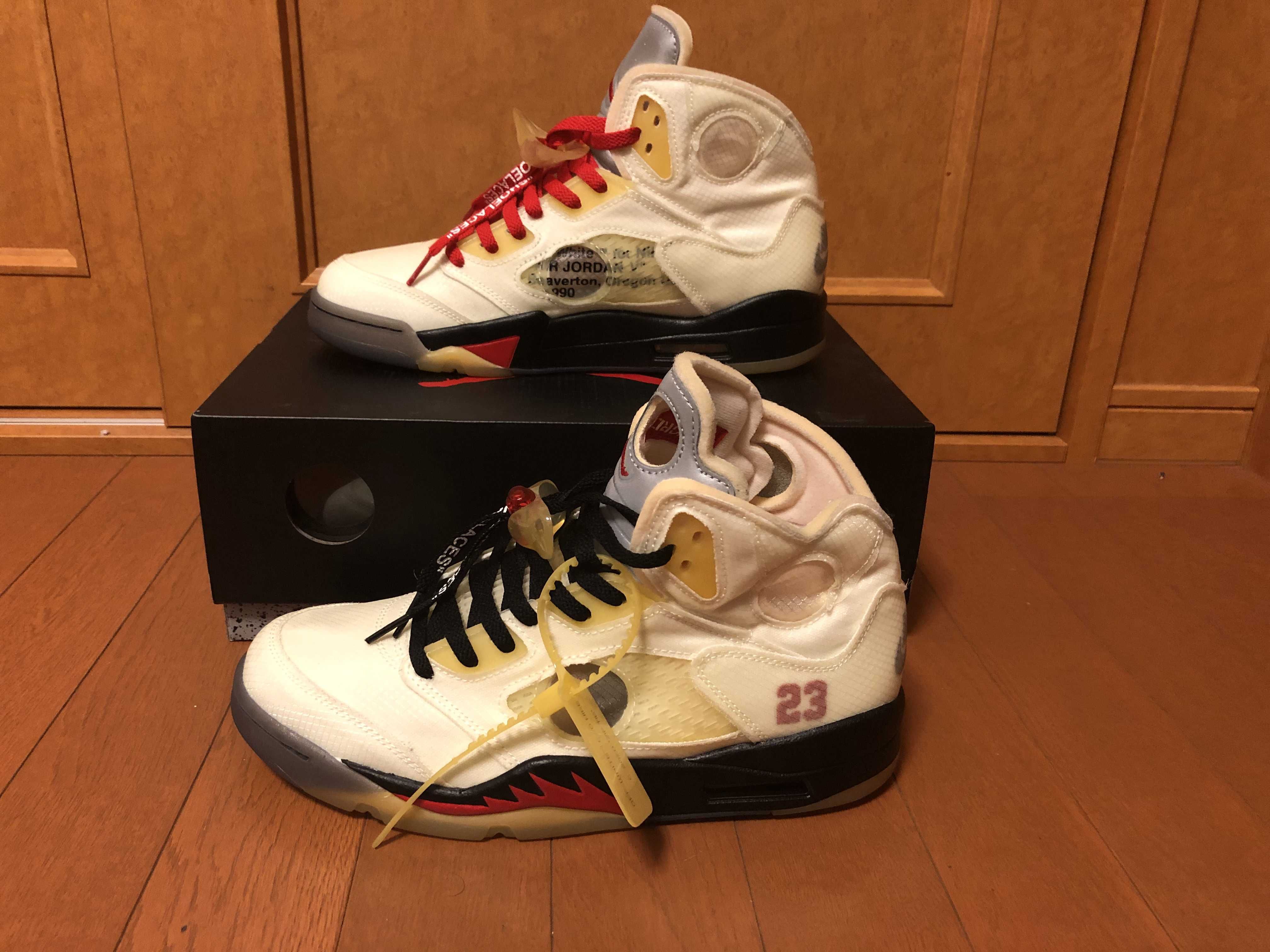 Off-White × Nike Air Jordan 5 "Sail"