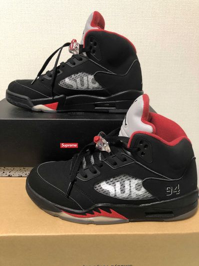 Supreme × Nike Air Jordan 5 Retro "Black"
