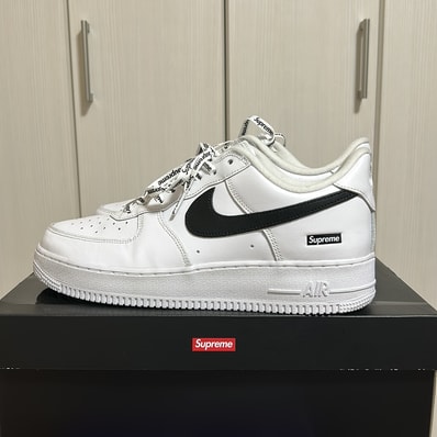 Supreme × Nike Air Force 1 Low "White/Black"