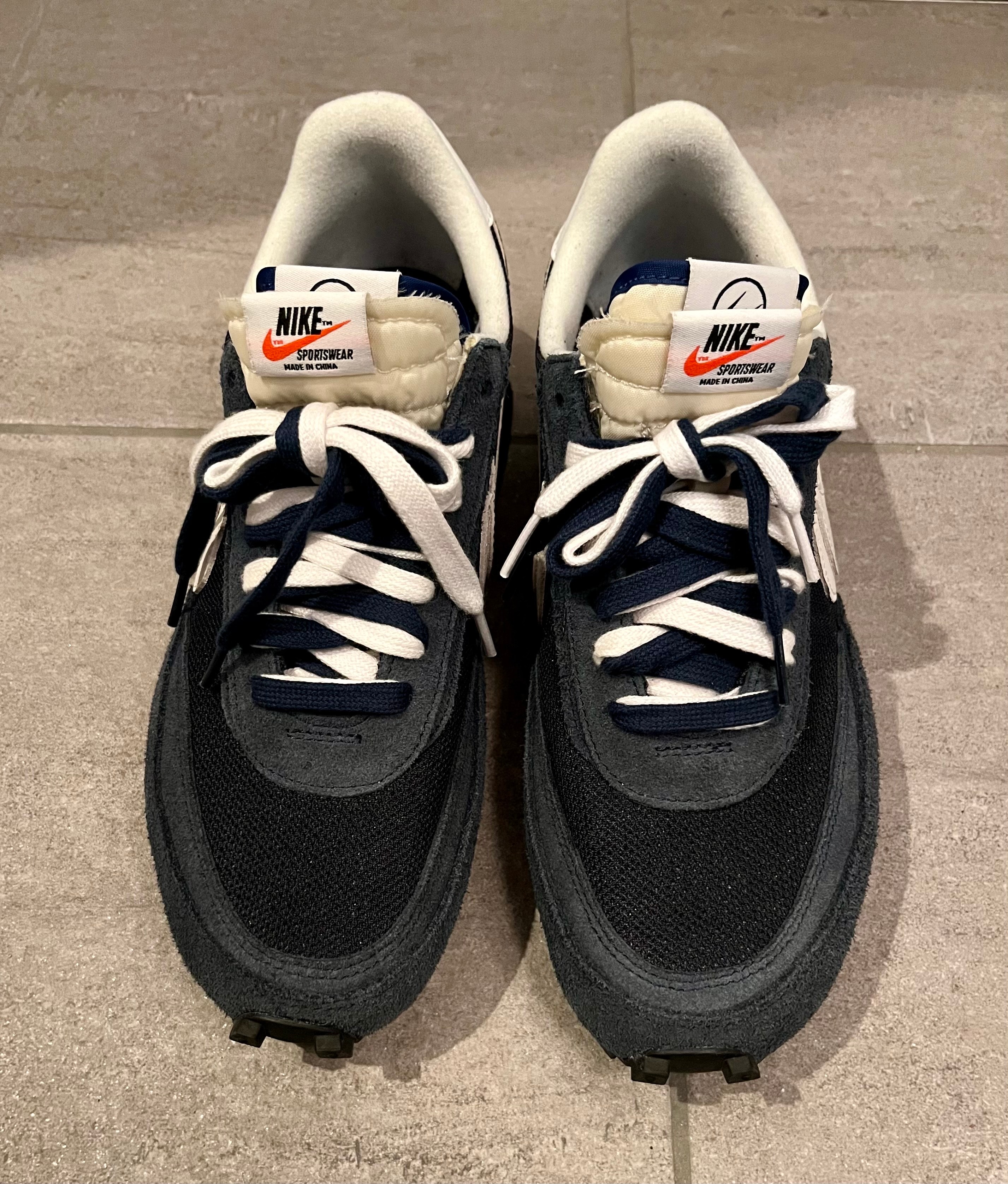 Fragment × sacai × Nike LD Waffle "Blackended Blue"
