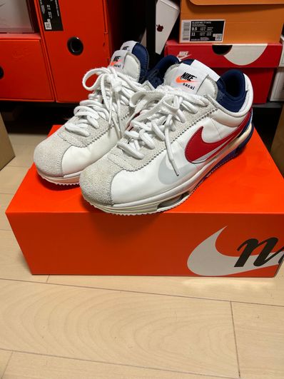 sacai × Nike Zoom Cortez "White and University Red"