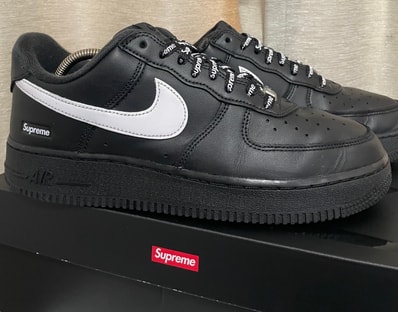 Supreme × Nike Air Force 1 Low "Black/White"