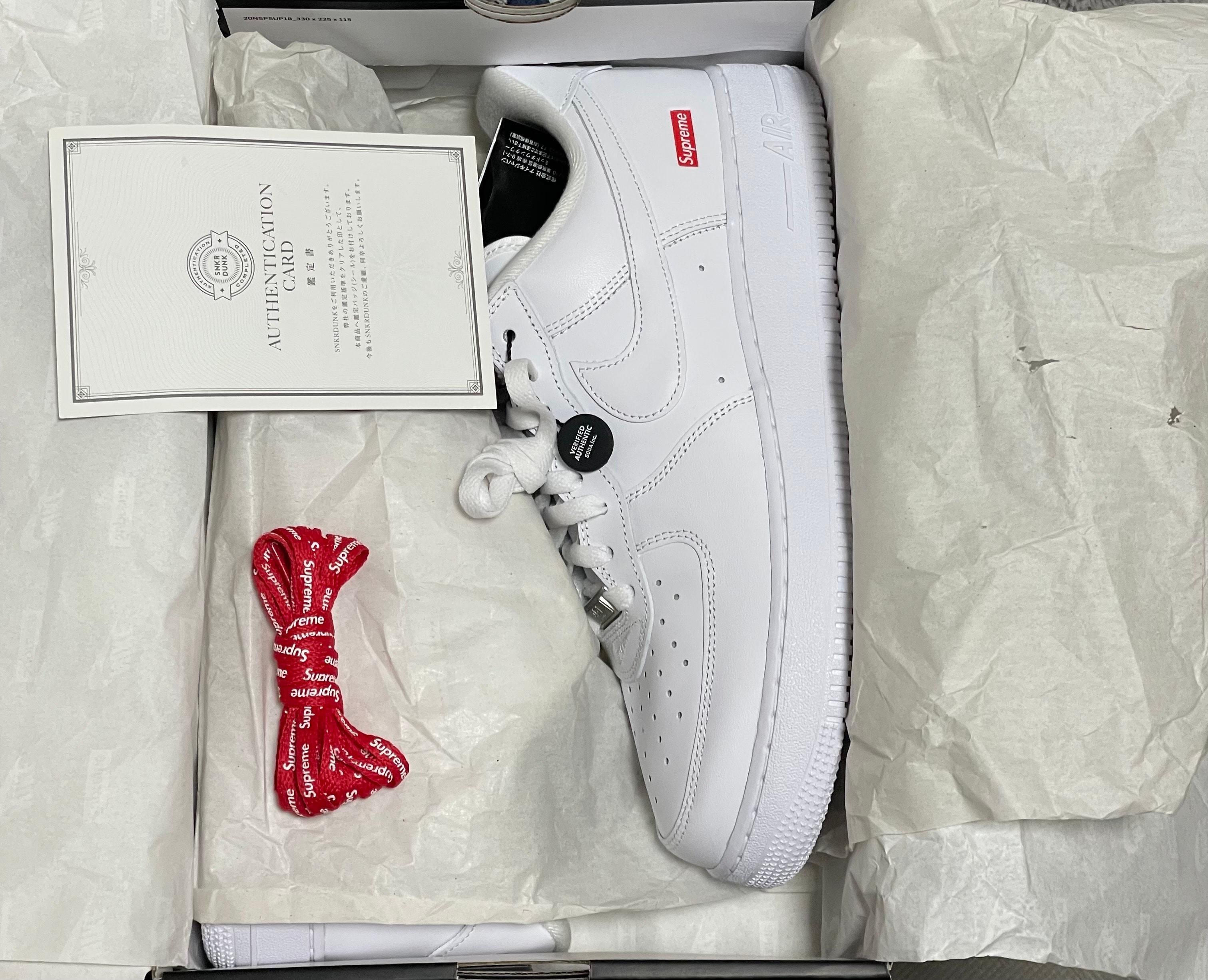 Supreme × Nike Air Force 1 Low "White"