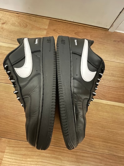 Supreme × Nike Air Force 1 Low "Black/White"