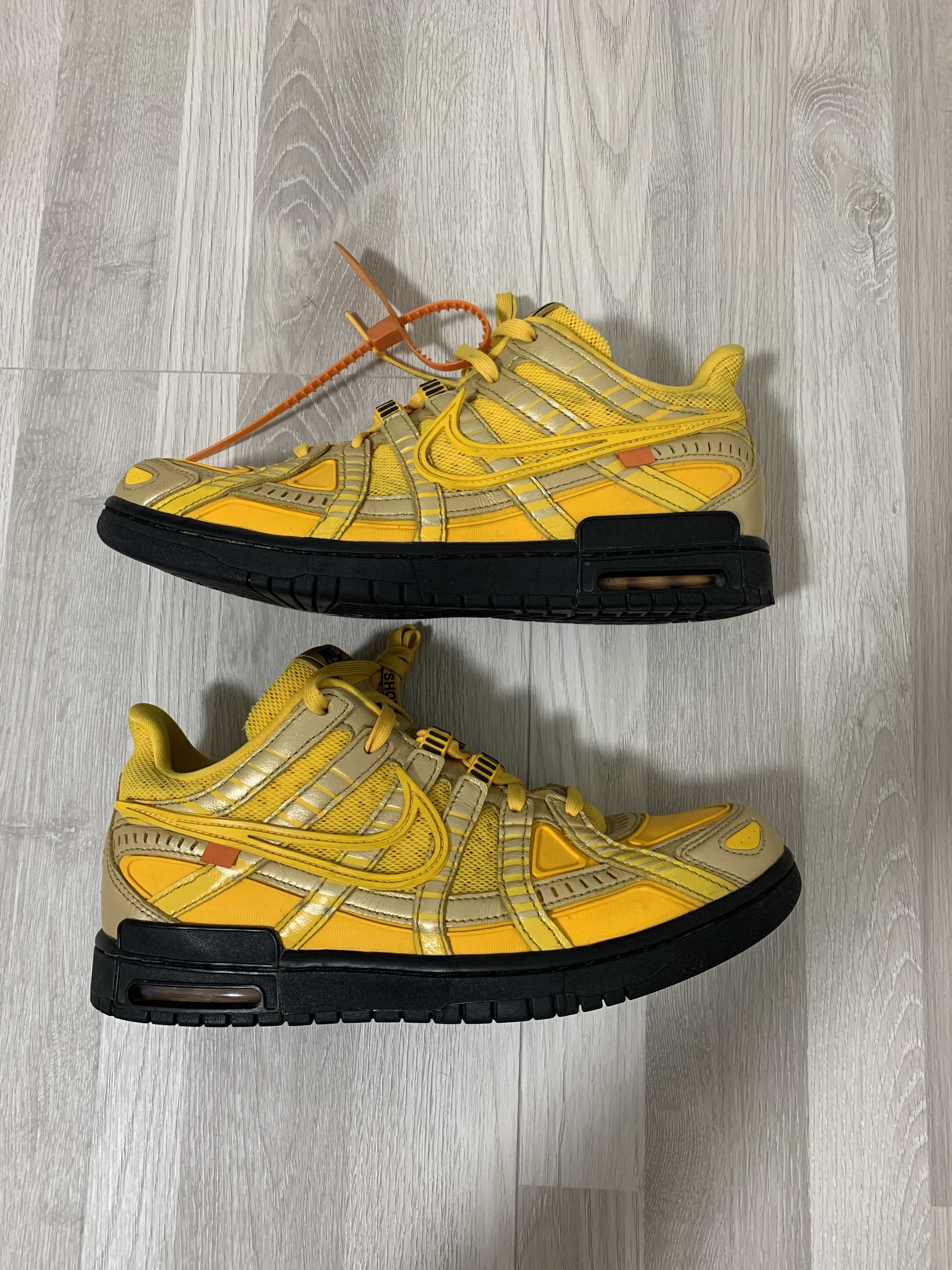 Off-White × Nike Air Rubber Dunk "University Gold"