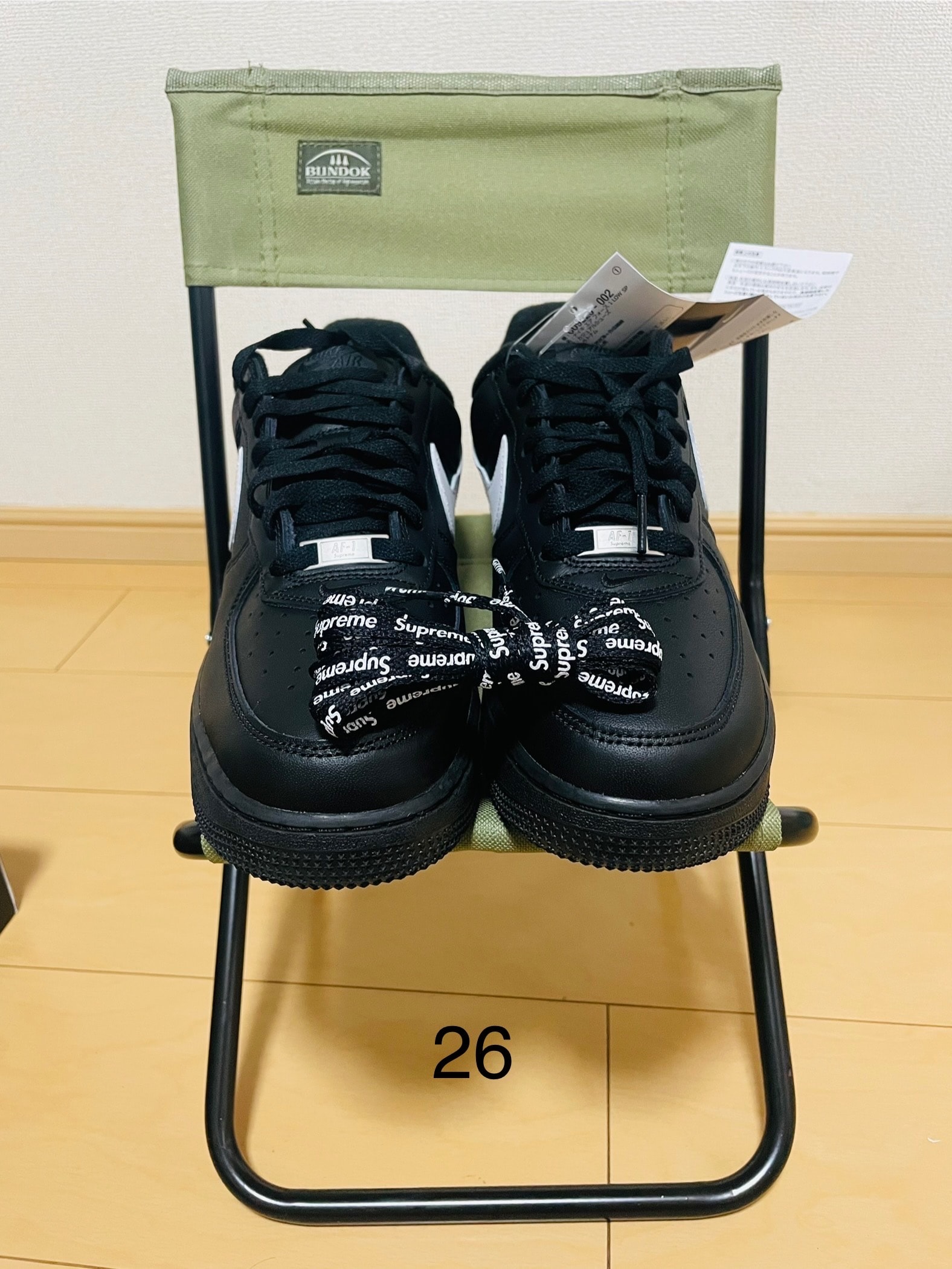 Supreme × Nike Air Force 1 Low "Black/White"