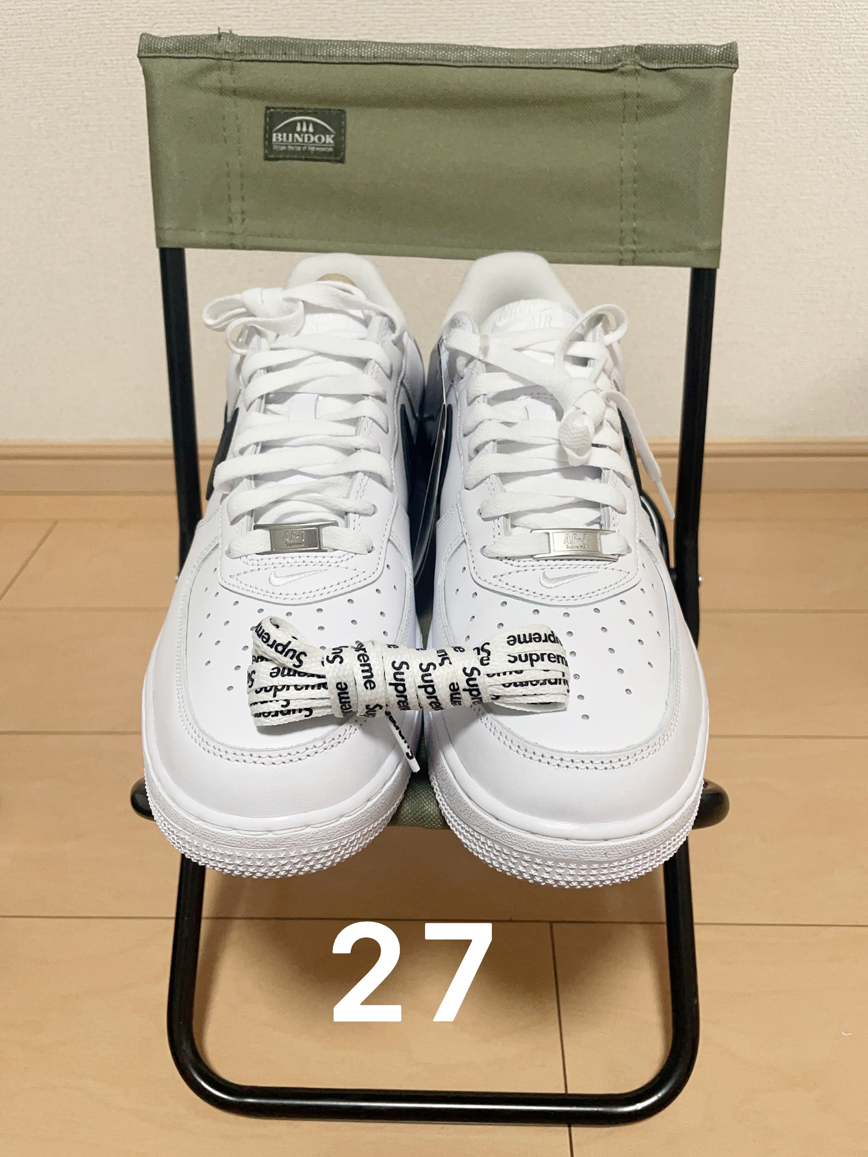 Supreme × Nike Air Force 1 Low "White/Black"