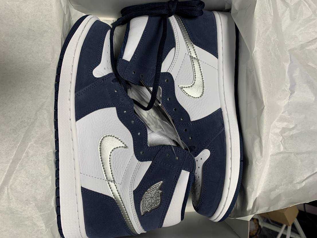 Nike Air Jordan 1 High OG CO.JP "White/Midnight Navy" (2020)(ブリーフケースなし)