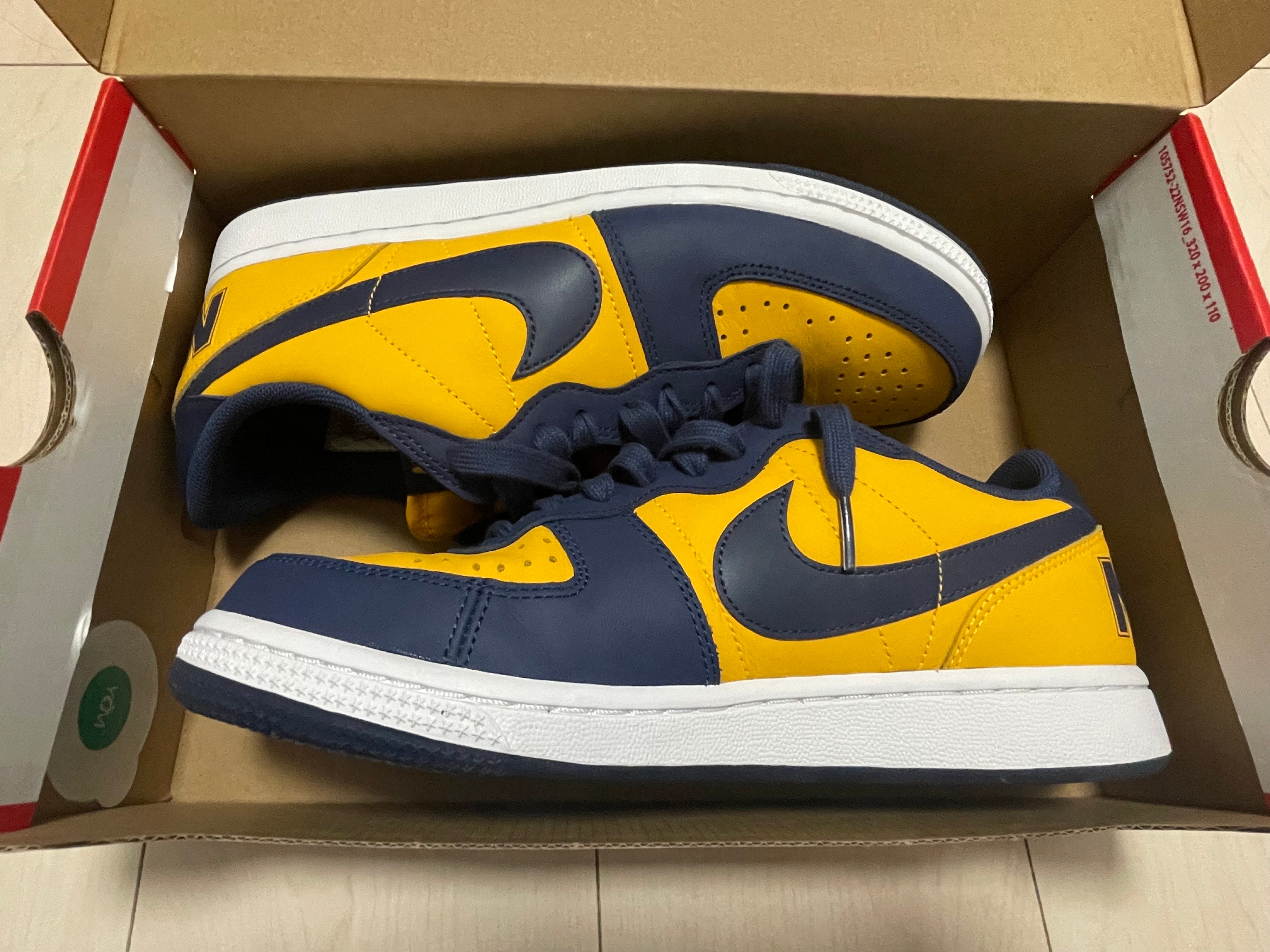 ナイキ ターミネーター ロー "ユニバーシティゴールド アンド ネイビー/ミシガン"