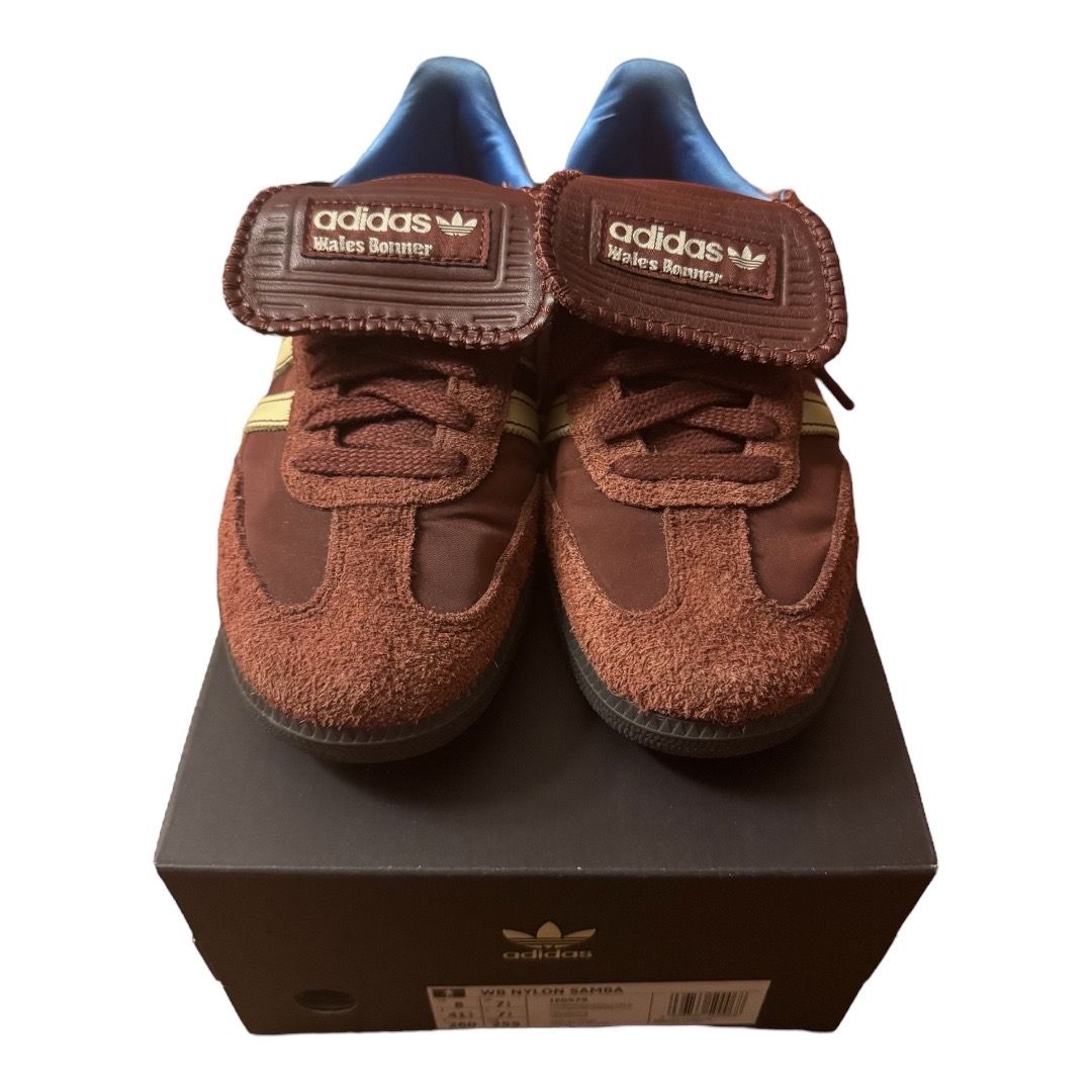 Wales Bonner × adidas Samba Nylon Low "Fox Brown/Sandy Beige/Lucky Blue"