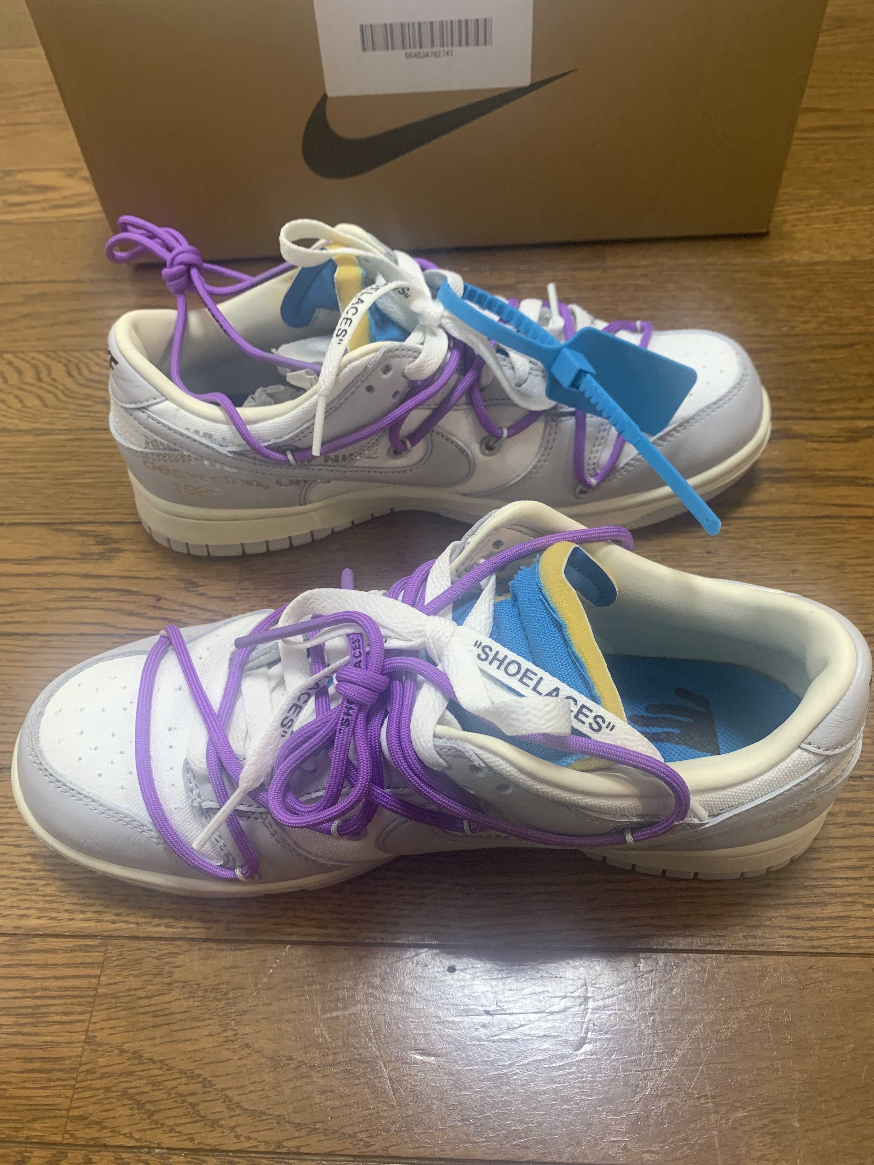 Off-White × Nike Dunk Low "Sail/Neutral Gray"