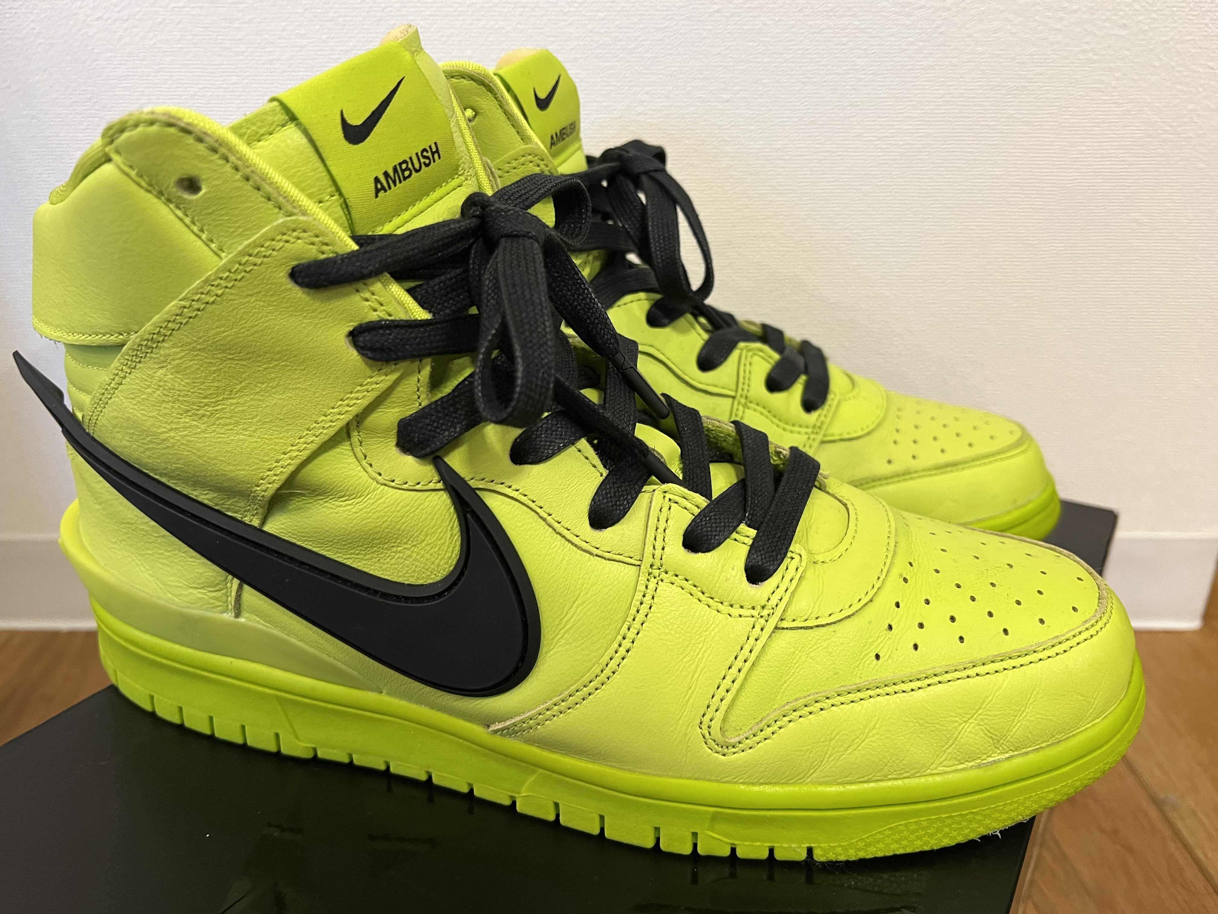 AMBUSH × NIKE DUNK HIGH "FLASH LIME"