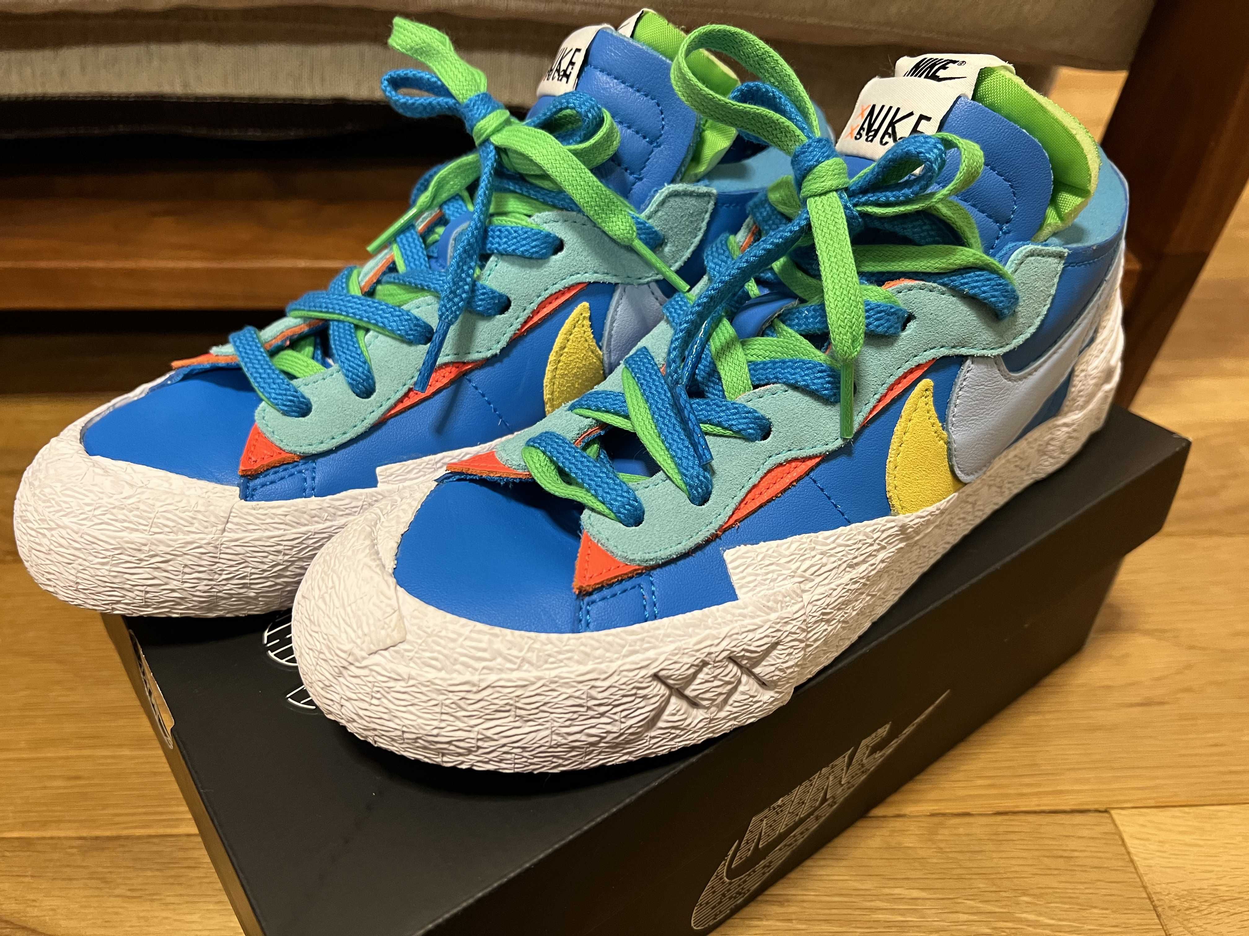 KAWS × sacai × Nike Blazer Low "Neptune Blue"