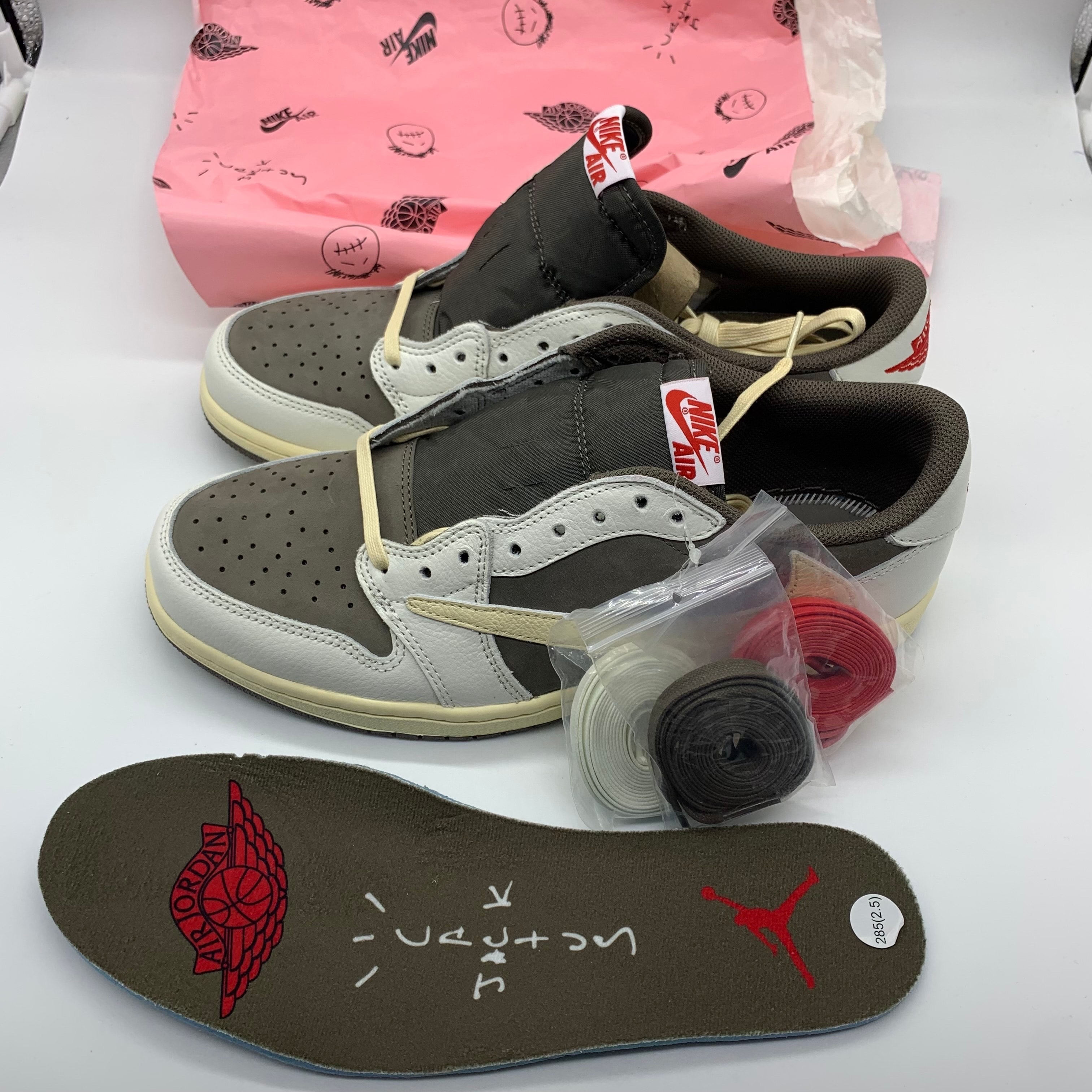 Travis Scott × Nike Air Jordan 1 Low OG SP "Reverse Mocha/Sail and Ridgerock"