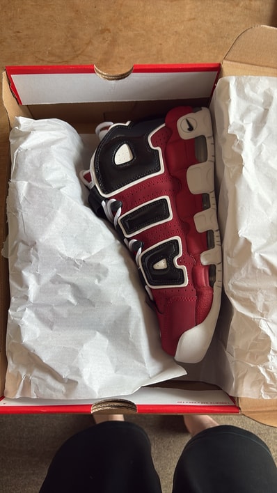 Nike Air More Uptempo ’96 "Black and Varsity Red" (2021)