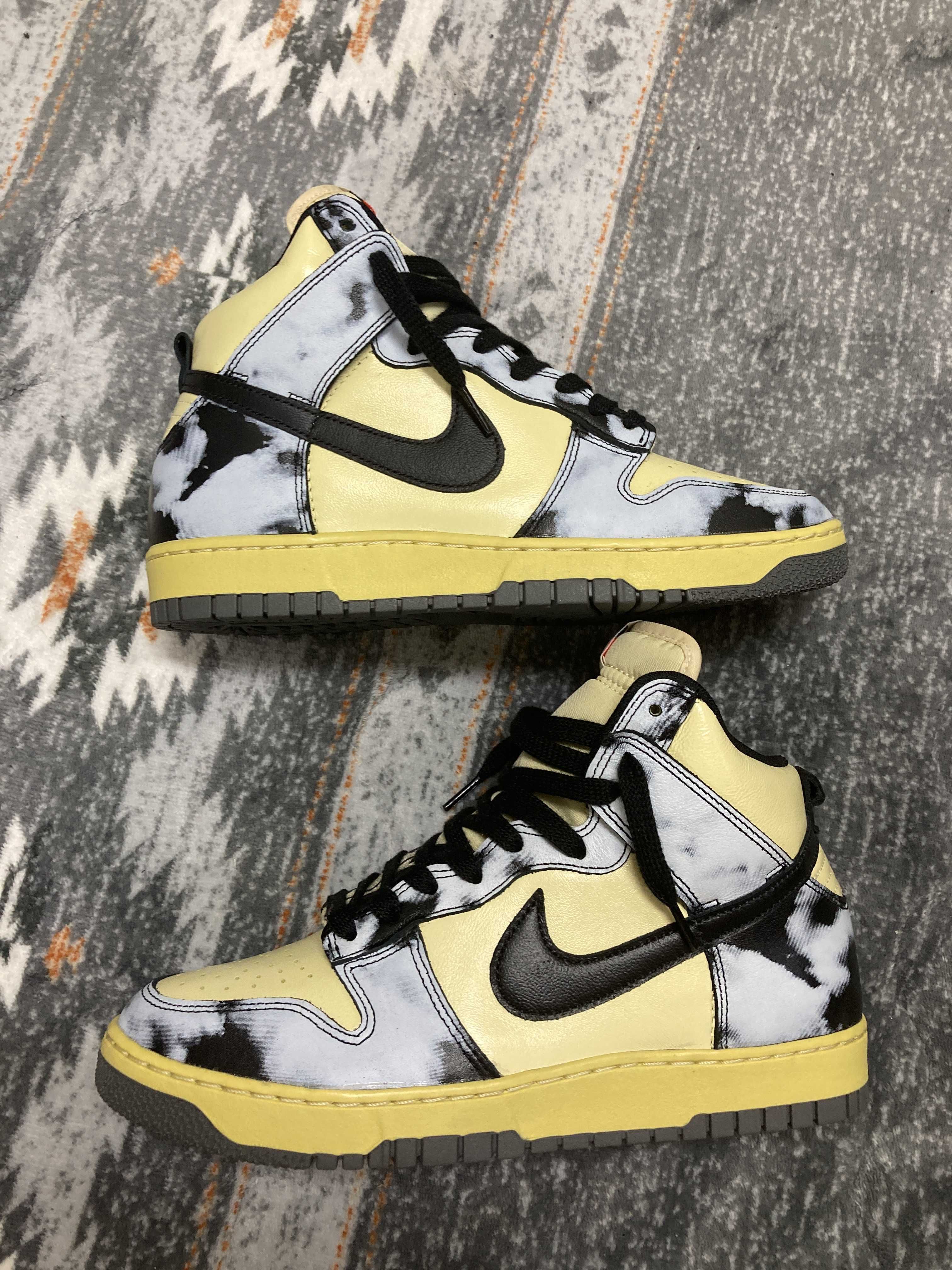 Nike Dunk High "Black Acid Wash"