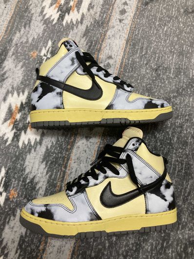 Nike Dunk High "Black Acid Wash"
