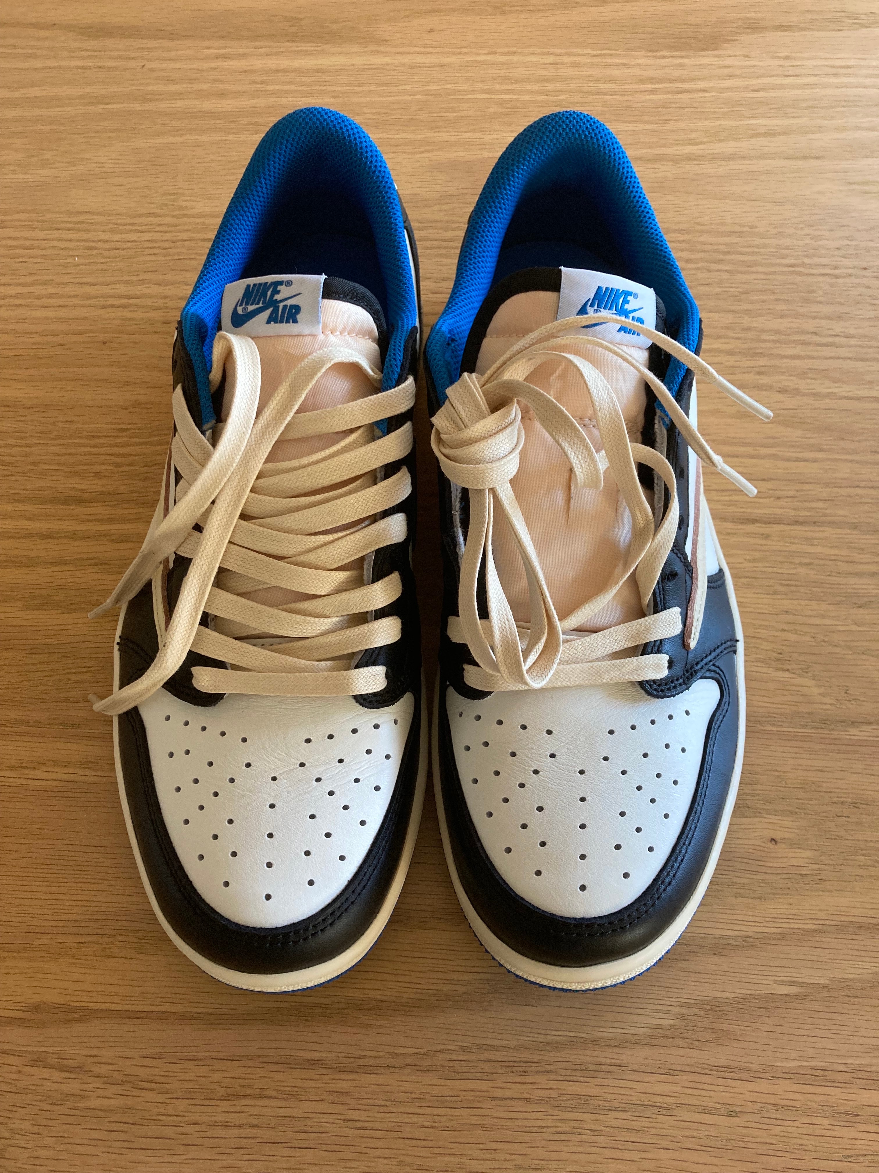 Travis Scott × fragment design × Nike Air Jordan 1 Low OG SP "Military Blue"