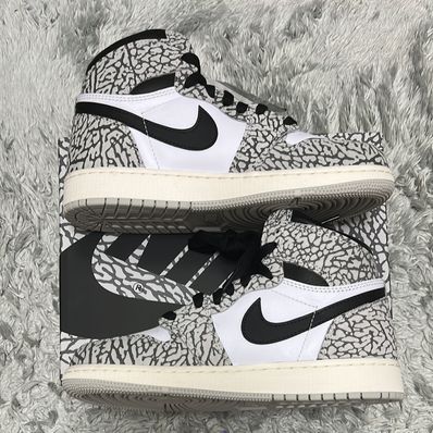 Nike GS Air Jordan 1 High OG "White Cement"