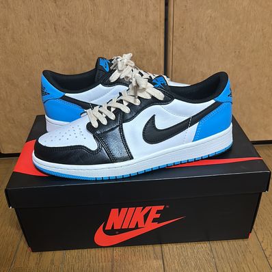 Nike Air Jordan 1 Low OG "Black and Dark Powder Blue/UNC"