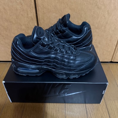 Nike Air Max 95 Big Bubble Leather "Triple Black"