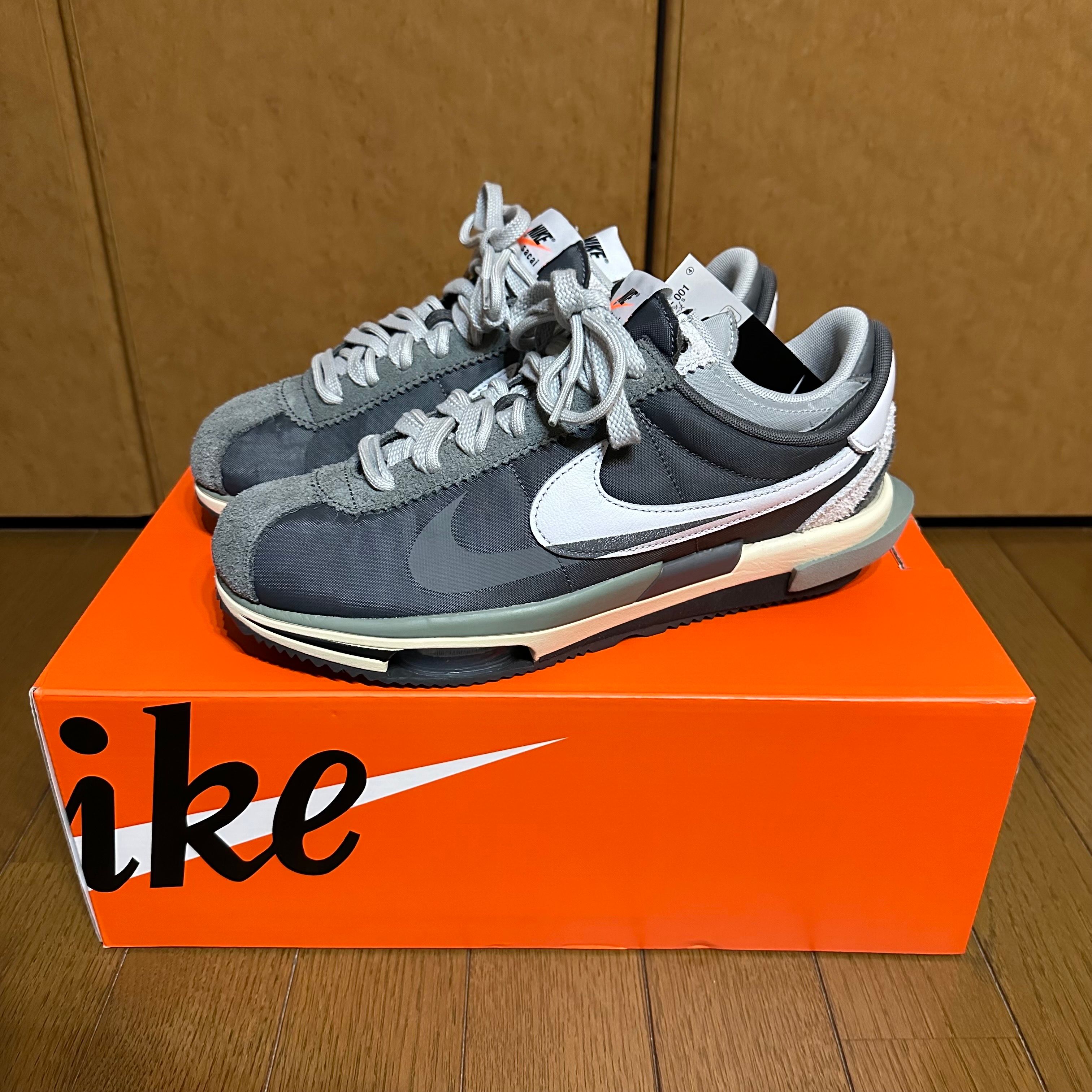 sacai × Nike Zoom Cortez "Iron Grey"