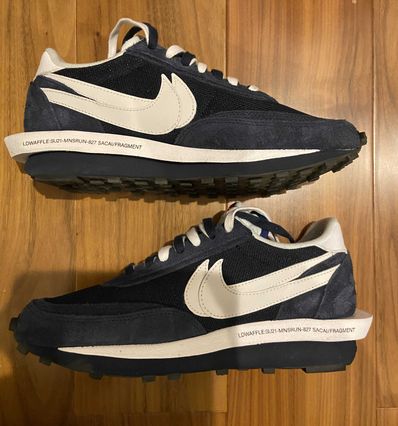 Fragment × sacai × Nike LD Waffle "Blackended Blue"