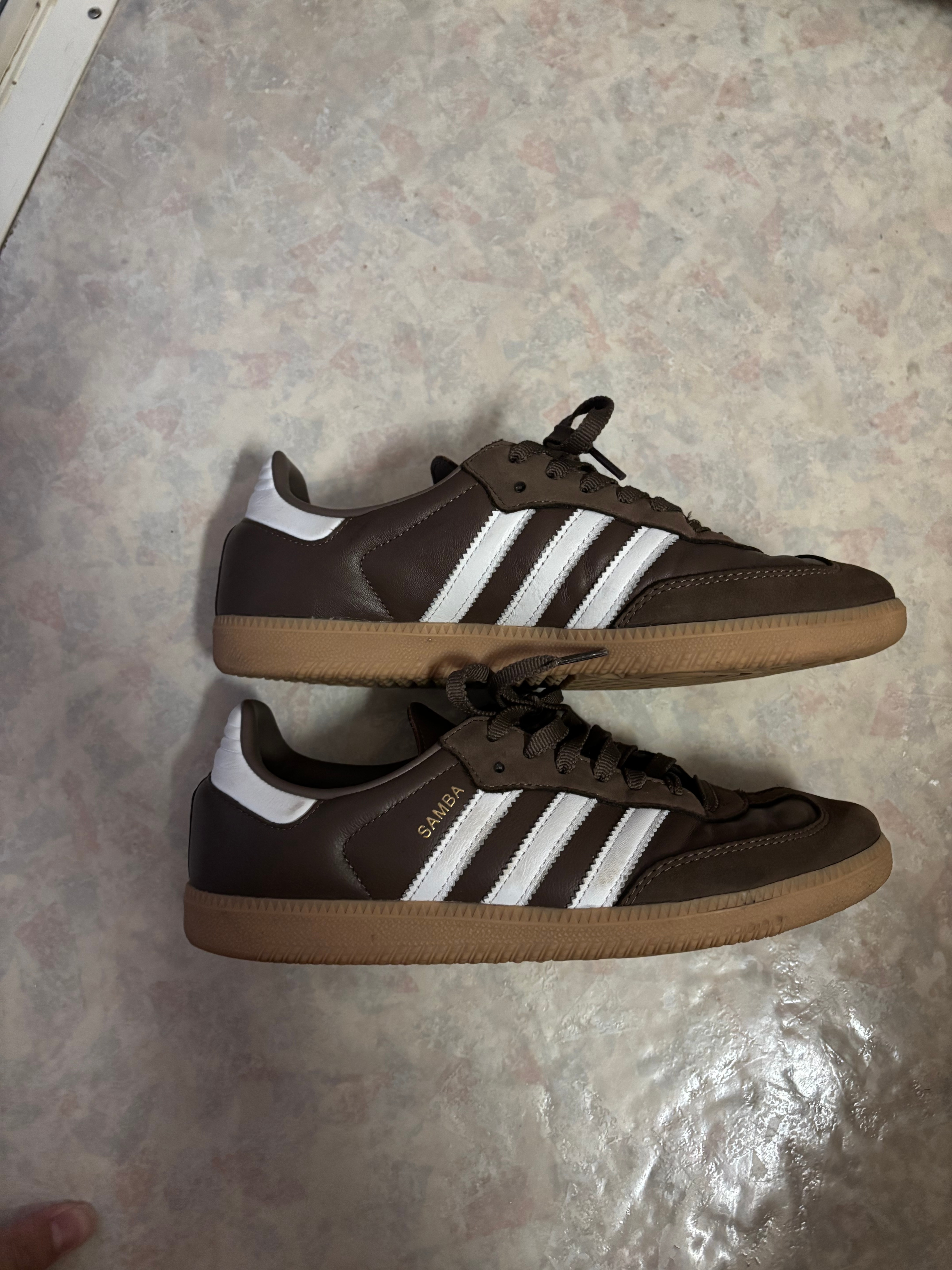 adidas Samba OG "Brown/Putty Grey/Gold Metallic"