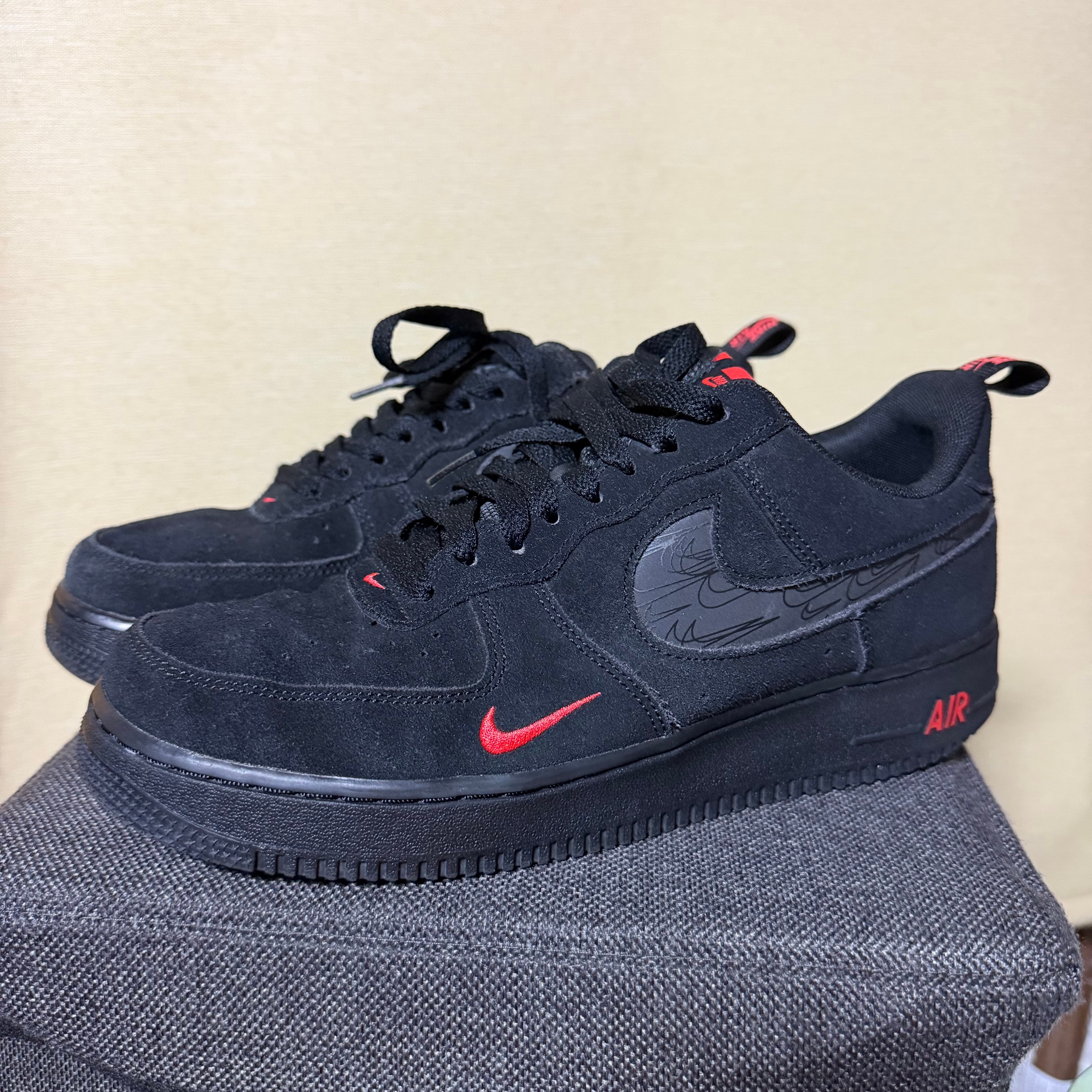 Nike Air Force 1 Low "Black Crimson"