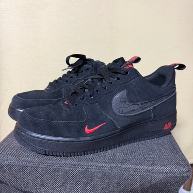 Nike Air Force 1 Low "Black Crimson"