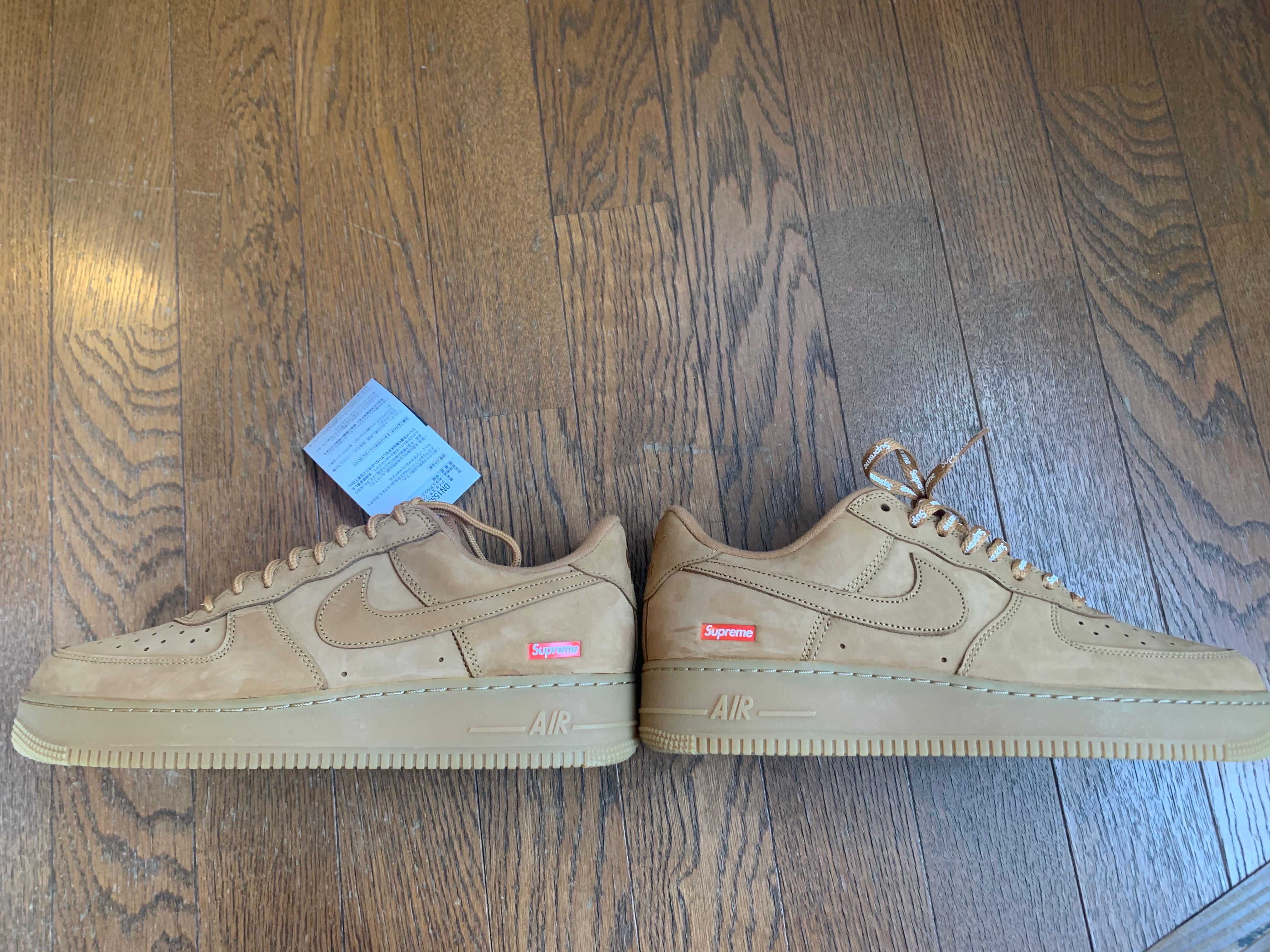 Supreme × Nike Air Force 1 Low "Flax/Wheat"