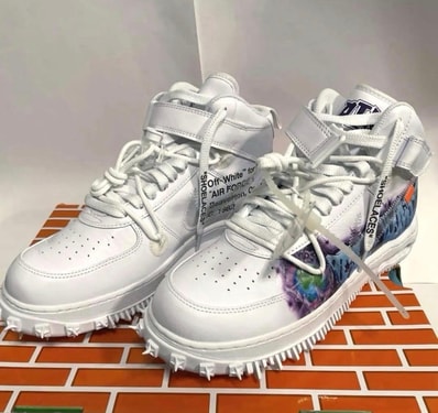 Off-White × Nike Air Force 1 Mid "Graffiti"