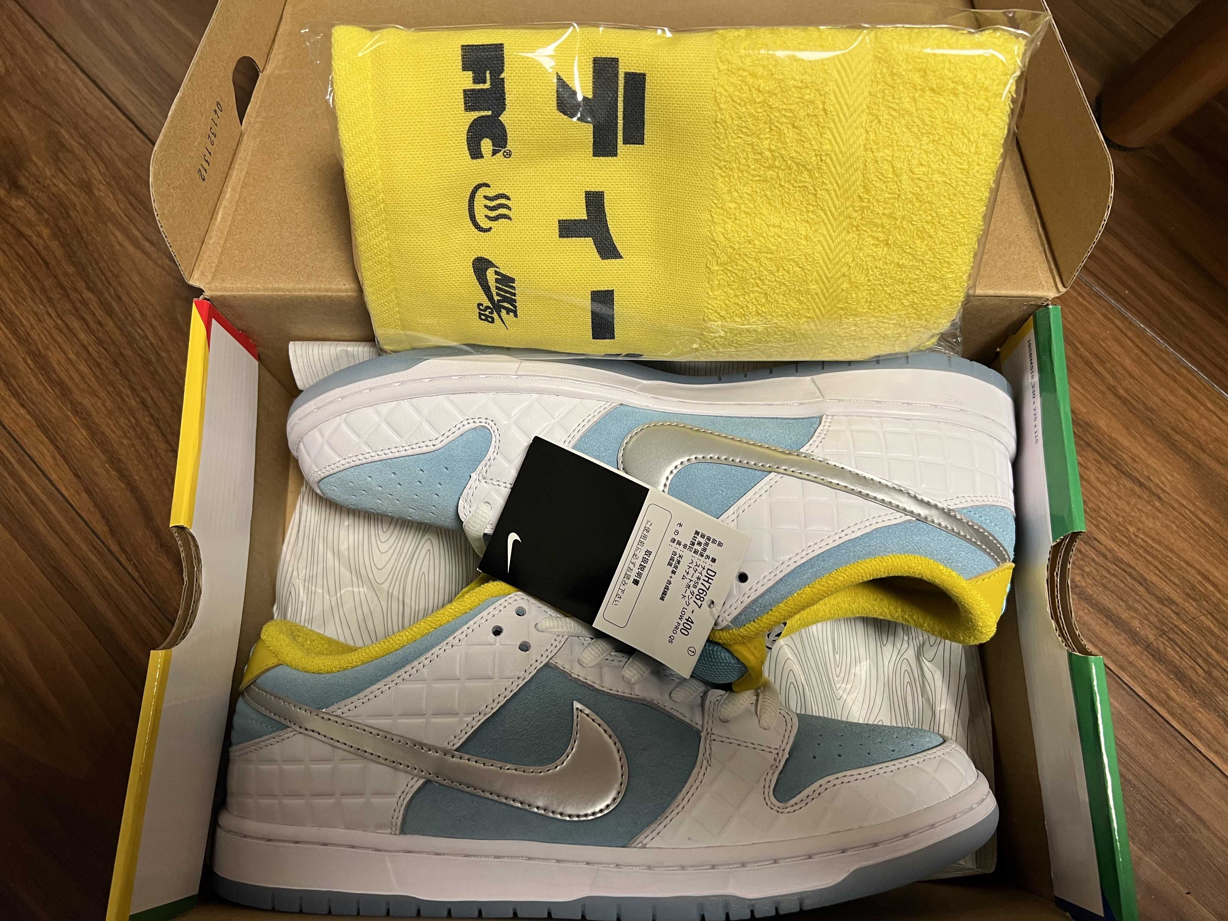 FTC × Nike SB Dunk Low "White/Blue"