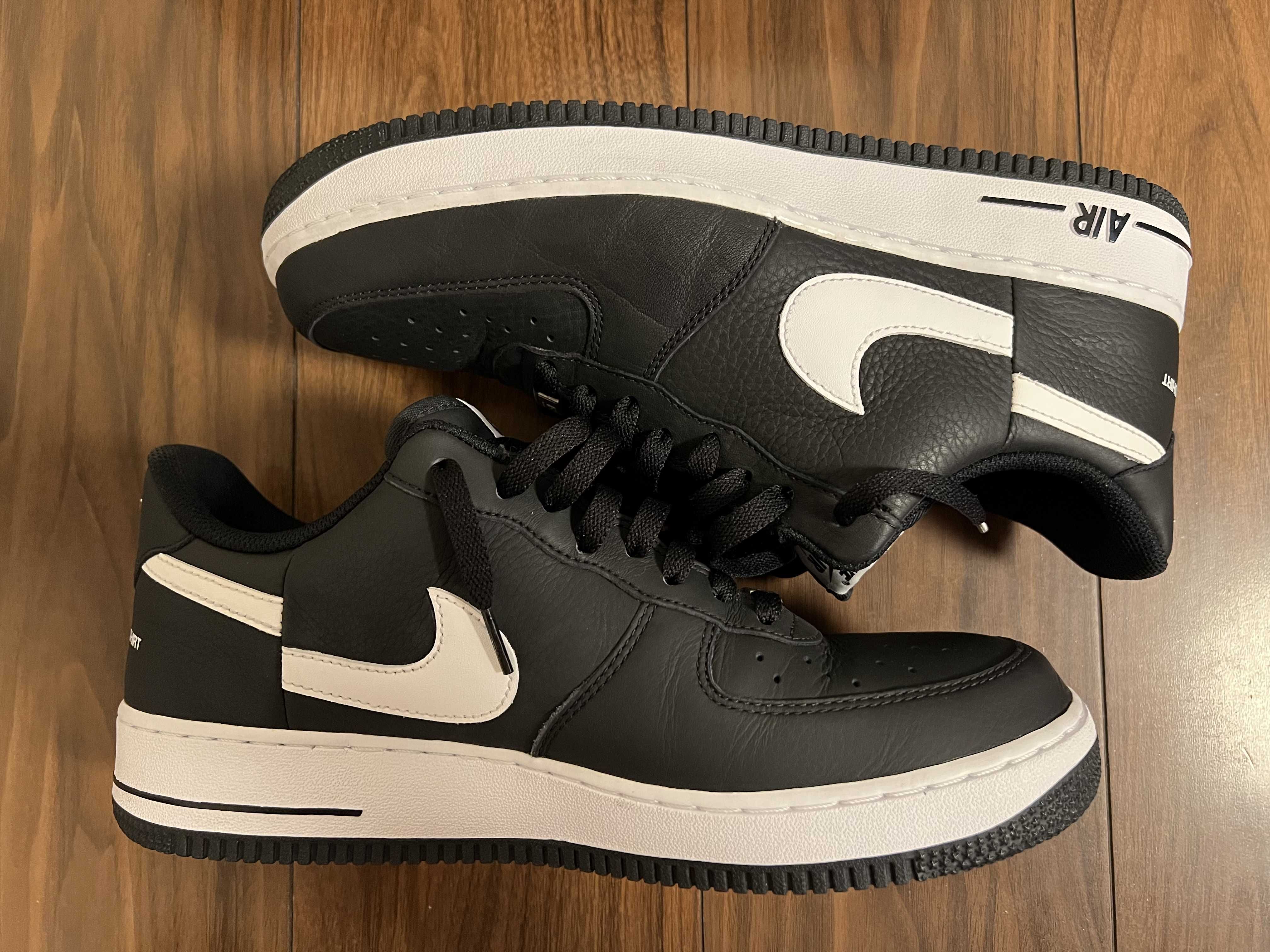 Supreme × COMME des GARCONS SHIRT × Nike Air Force 1 Low "Black/White" (2018)