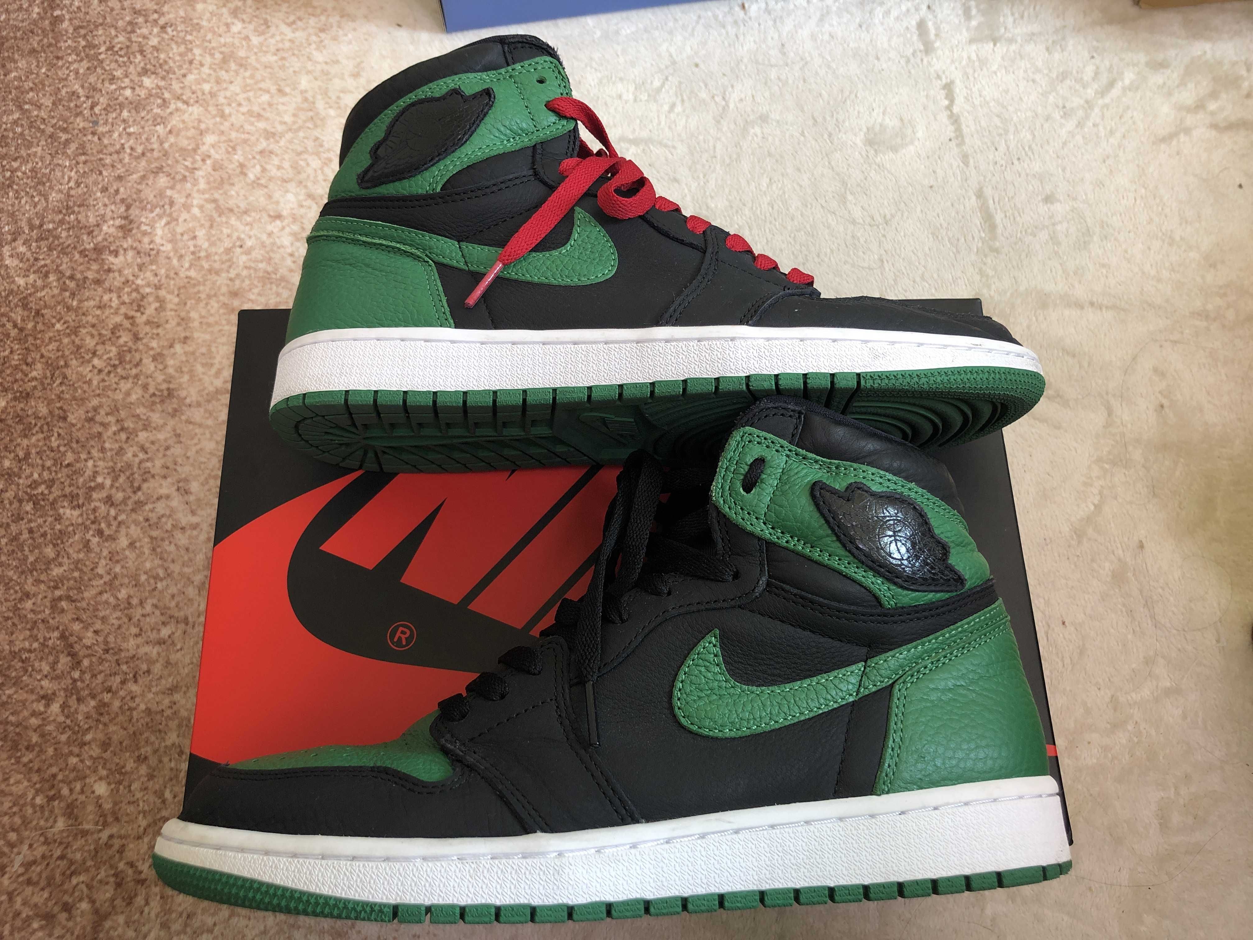 Nike Air Jordan 1 Retro High OG "Black/Pine Green" (2020)